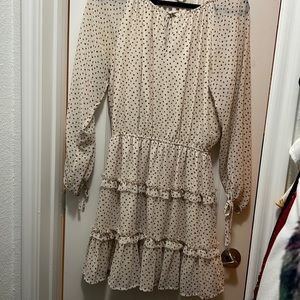 Ruffle polka dot dress